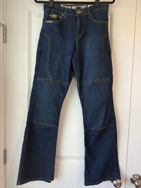 Bilt Women's Iron Workers Motorcycle Riding Jeans Kevlar Pads Size USA 4